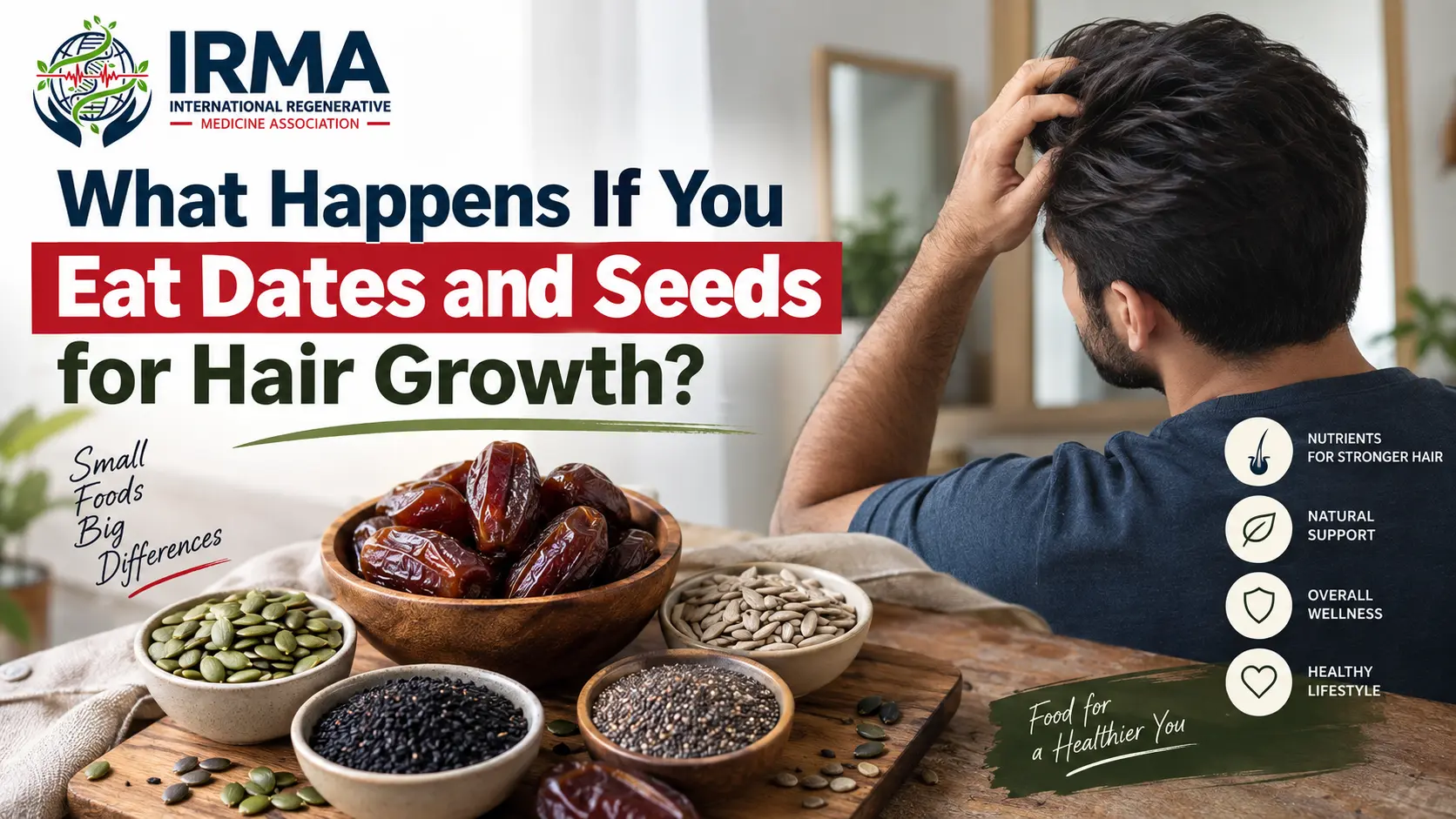 What happens if you eat dates and seeds for hair growth? Nutrient-rich foods for stronger hair and overall wellness.